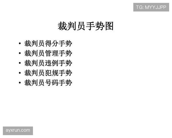 篮球裁判手势规则详解：违例与犯规的标准动作